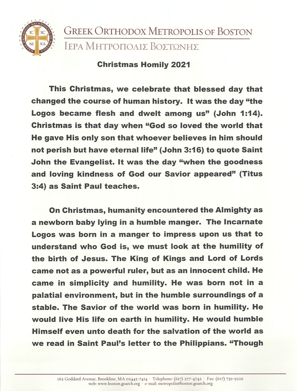 Christmas Homily 2024 Maxy Stepha